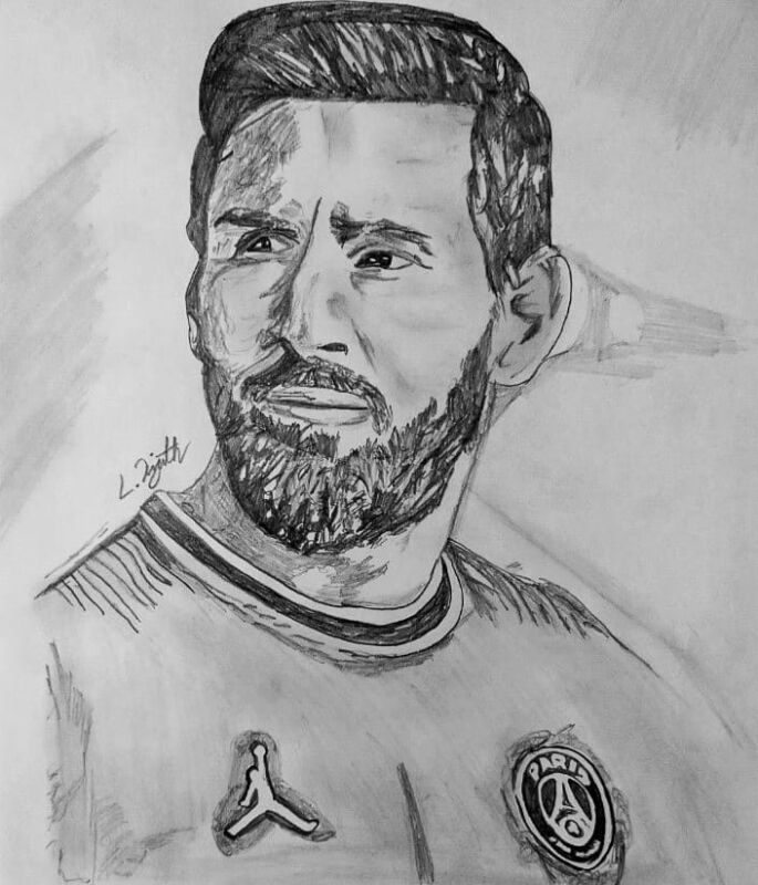 Sketsa Messi