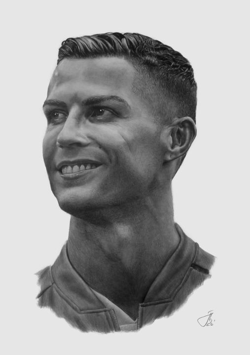 Gambar Sketsa Ronaldo