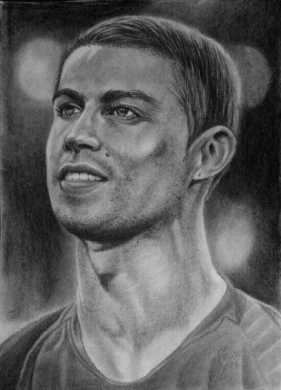 Gambar Sketsa Ronaldo