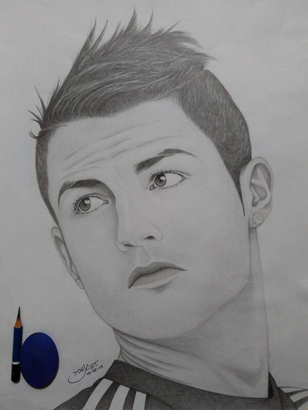 Gambar Sketsa Ronaldo