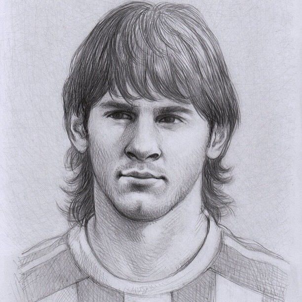 Sketsa Lionel Messi